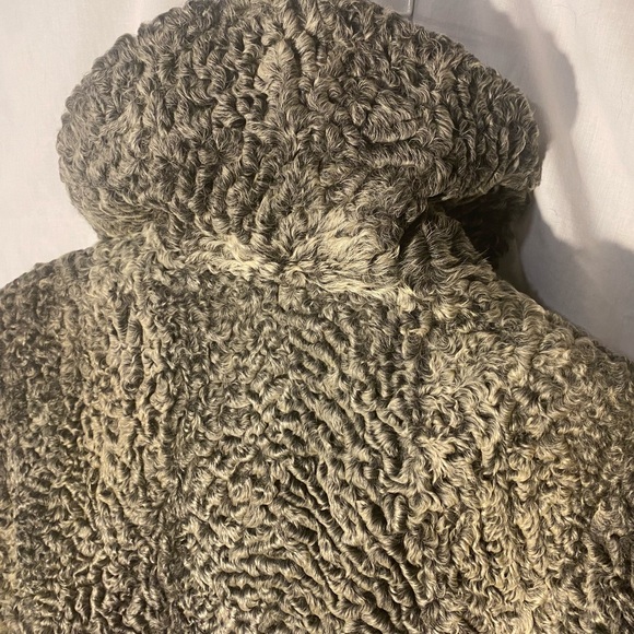 Persian Lamb Fur Coat Real Vintage Fur Wool Jacket - Picture 8 of 16